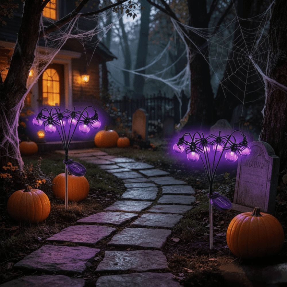 Skeleton Purple Light Hallowee - Outdoor Lighting Front Yard ulasan dan harga