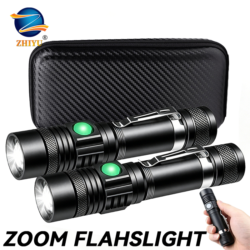 T6 LED Rechargeable Flashlight - Outdoor Lighting Usa ulasan dan harga