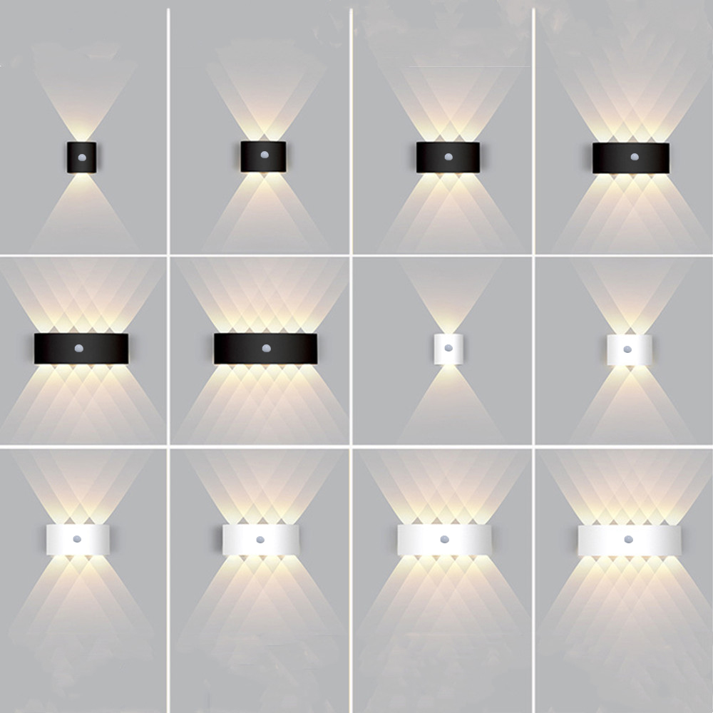 PIR Motion Sensor Wall Lamp AC - Outdoor Lighting Up And Down ulasan dan harga