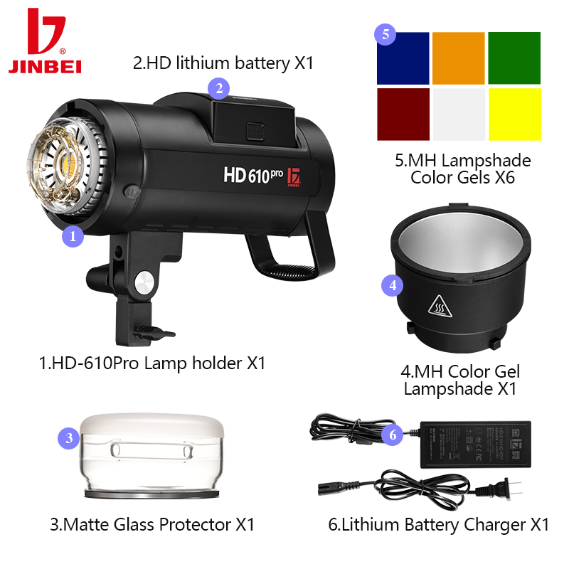 JINBEI HD610 TTL Battery Monol - Outdoor Lighting Kit Photography ulasan dan harga