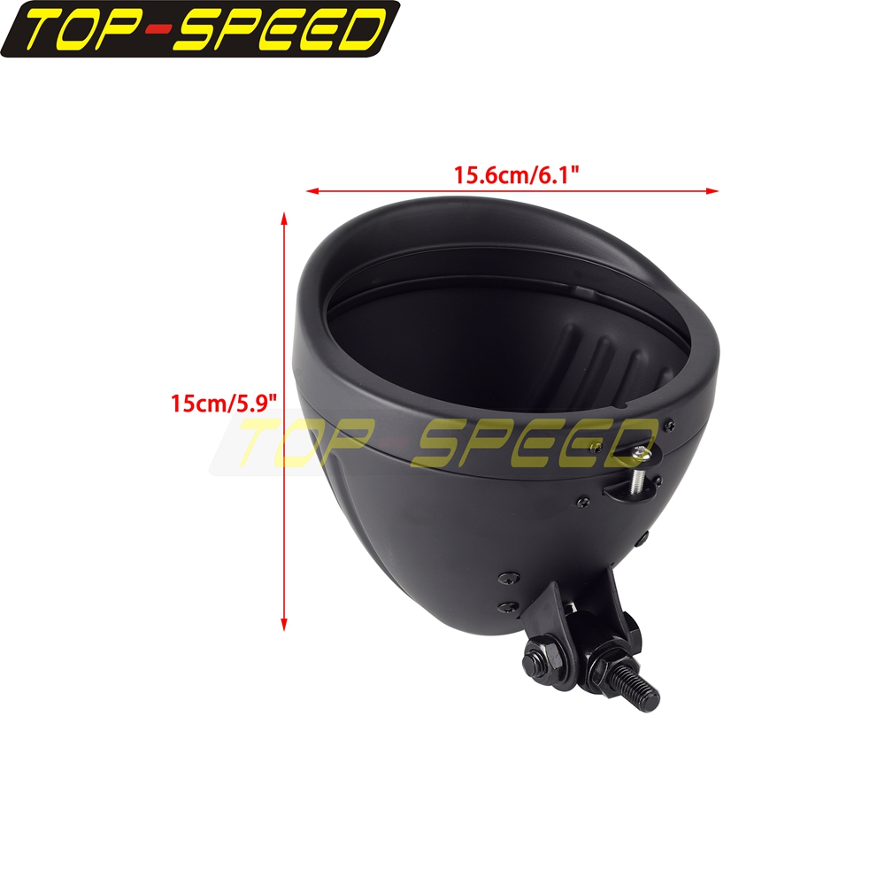 Black/Chrome Motorcycle Headla - Outdoor Lighting Unit ulasan dan harga