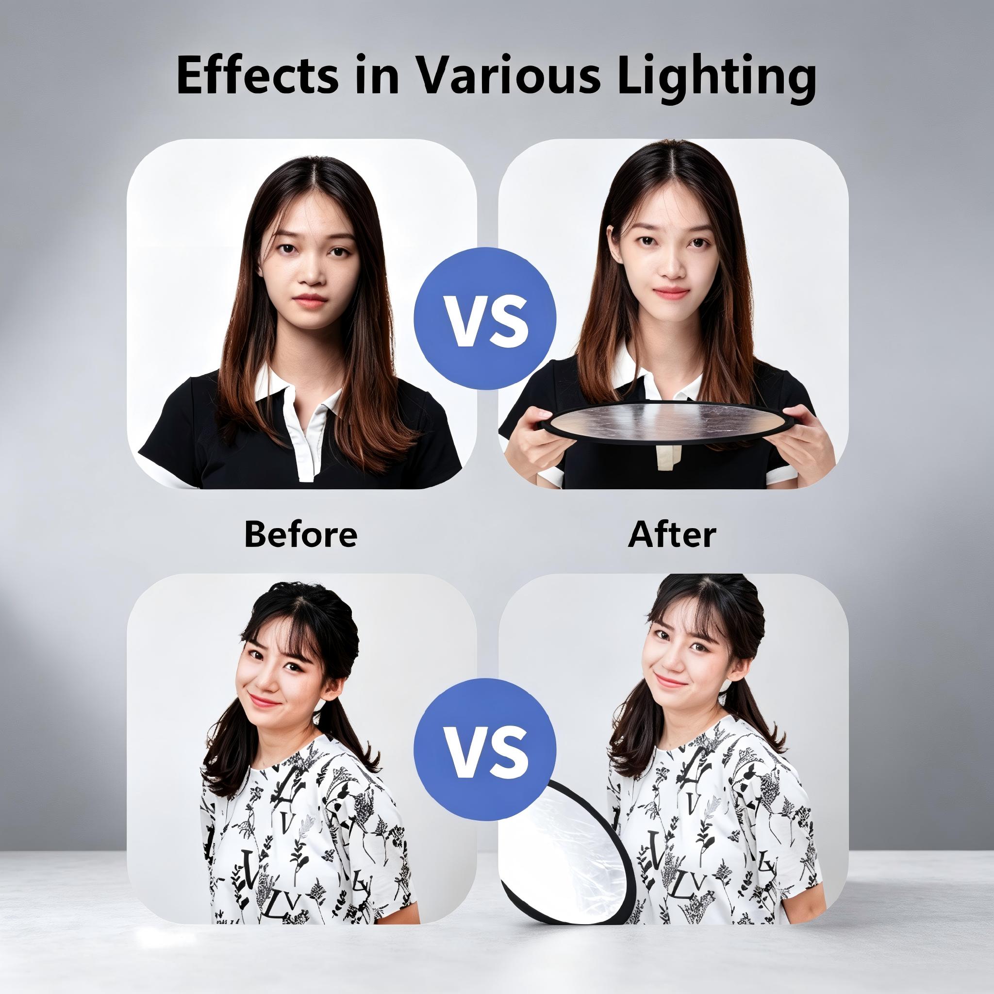 2-in-1 Dual Sided Gold Silver  - Outdoor Lighting Kit Photography ulasan dan harga