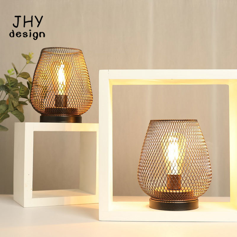 Metal Cage Table Lamp LED Lant - Outdoor Lighting Accent ulasan dan harga