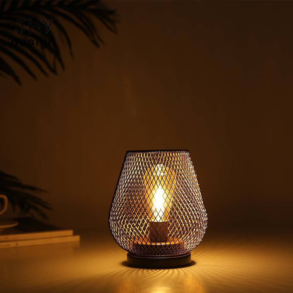 Metal Cage Table Lamp LED Lant - Outdoor Lighting Accent ulasan dan harga