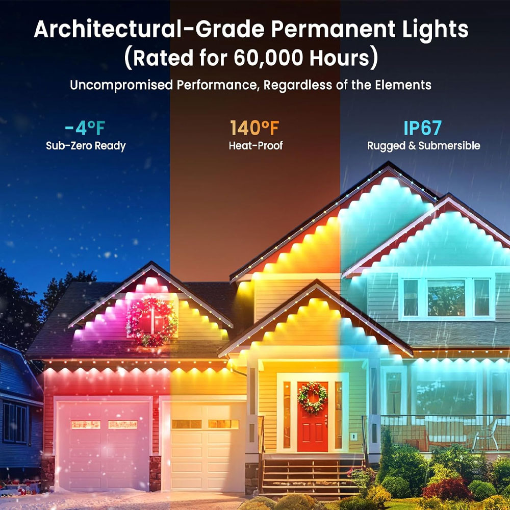 Permanent Outdoor Eaves Lights - Outdoor Lighting Permanent ulasan dan harga