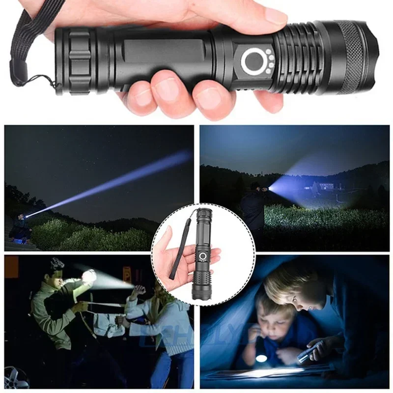 High Power XHP70 Led Flashligh - Outdoor Lighting Permanent ulasan dan harga